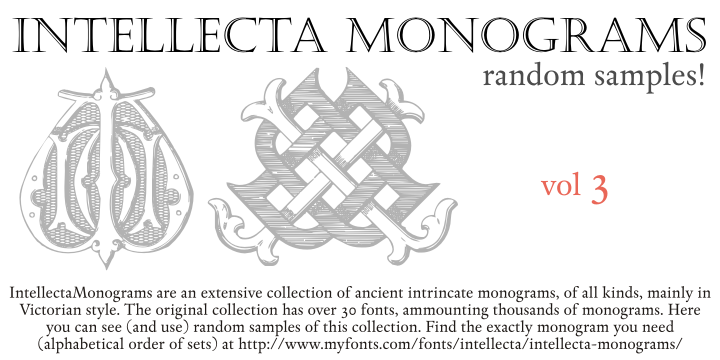 Intellecta Monograms Random Samples Three